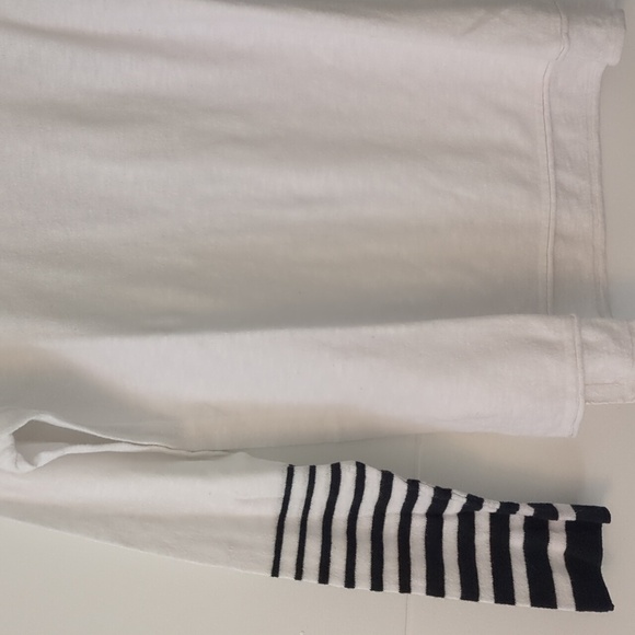 Vince Lightweight 100%cotton Preppy Minimalist Pullover Sweater Coastal Nautical - Picture 4 of 8